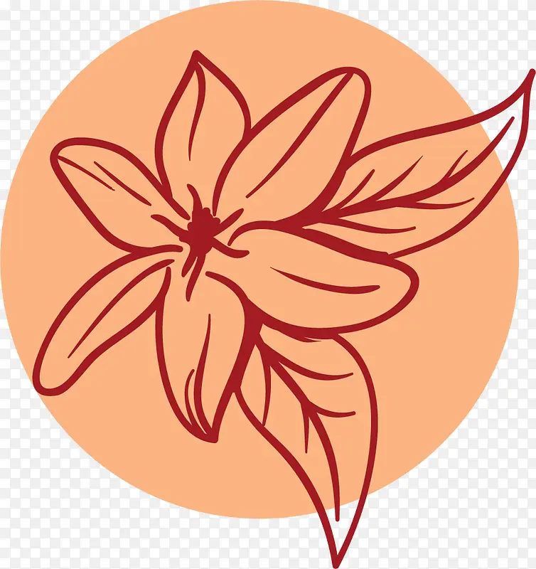 红色水彩茶叶画作