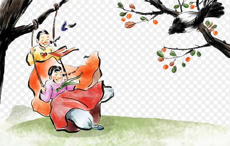 汉服传统绘画