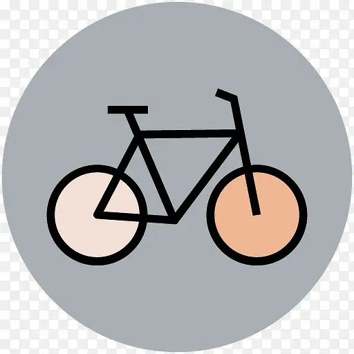 卡通运动素材运动剪影 自行车