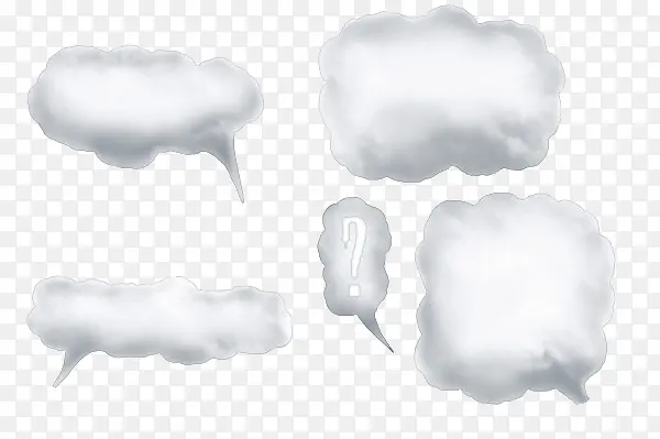 乌云形状对话框