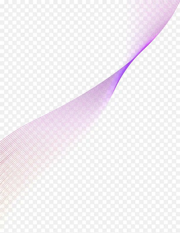 紫色唯美半透明线条飘带