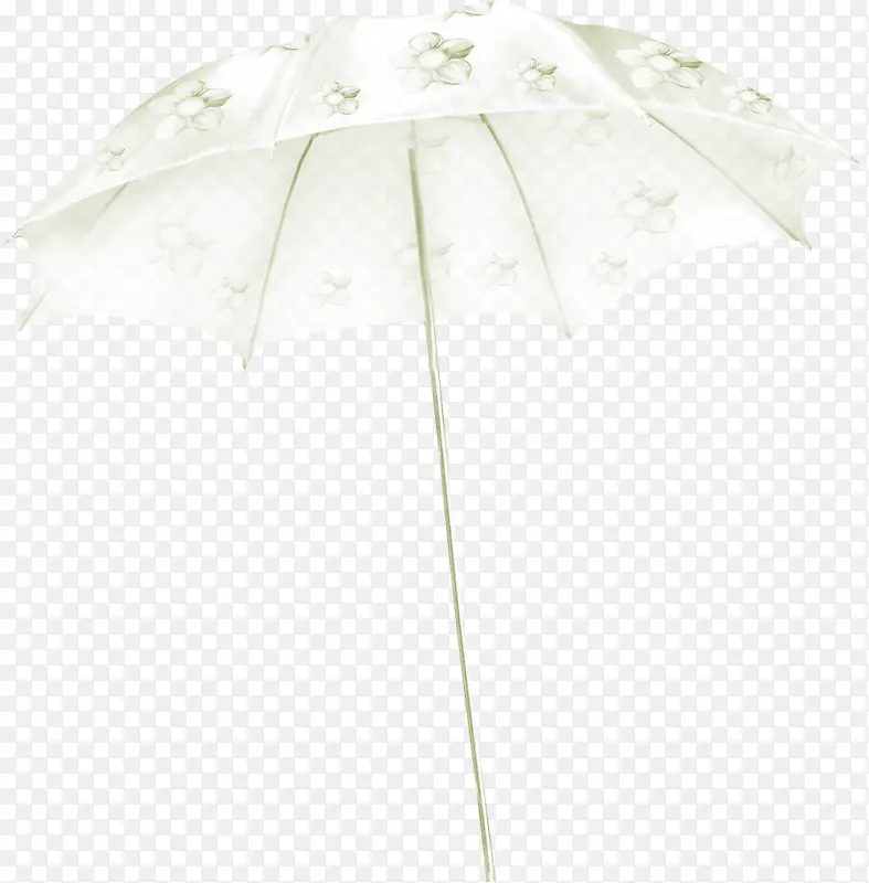 卡通白色花纹伞