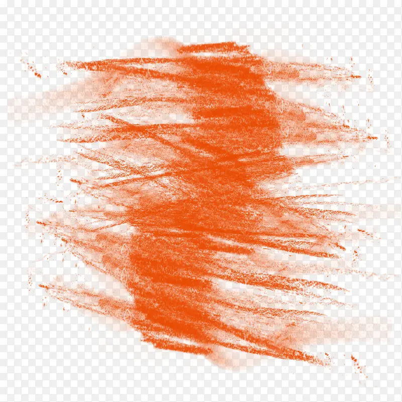 橙色粉笔涂鸦效果