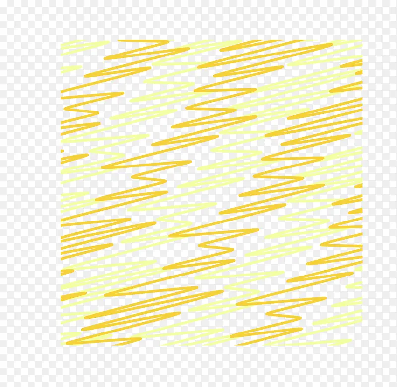 黄色手绘线条