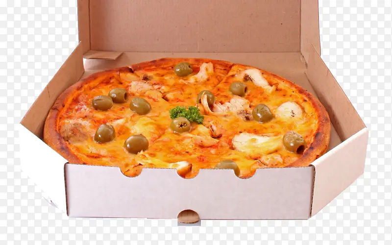 盒装披萨美食图片