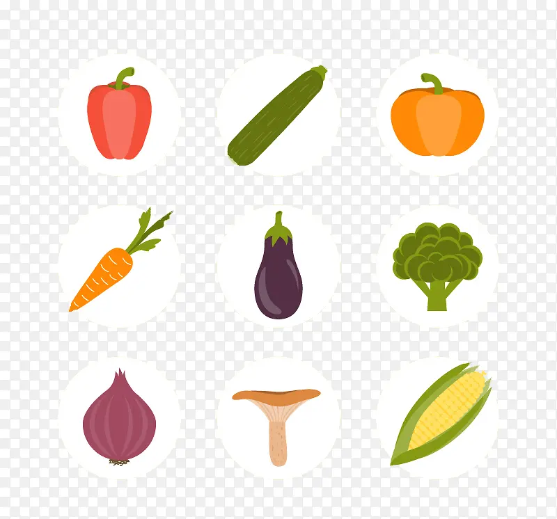 可爱蔬菜小图标