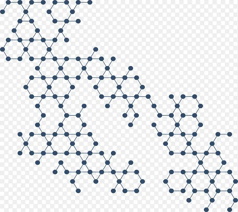 六边形网络结构花纹