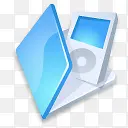 文件夹ipod蓝色图标