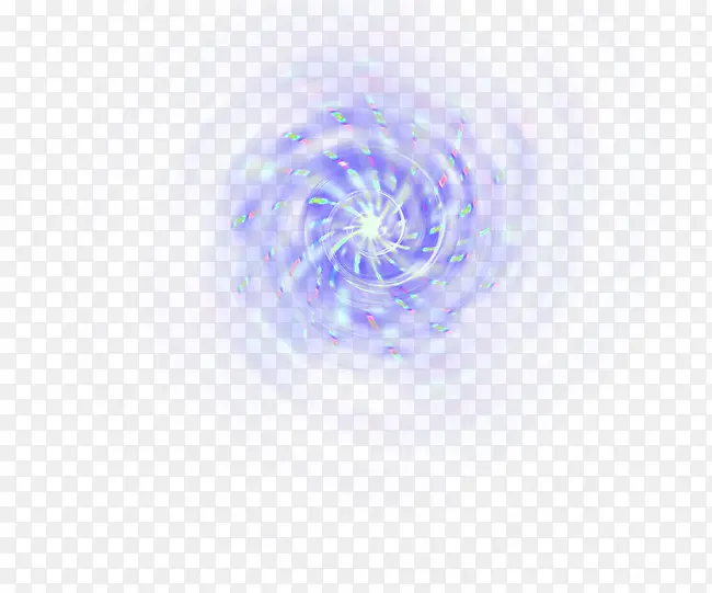 旋转紫色光点