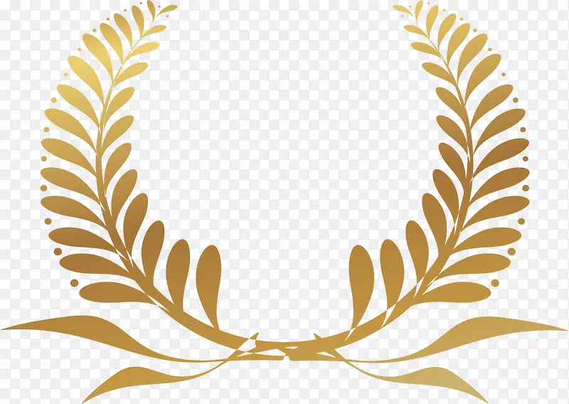 金色植物徽章