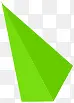 绿色立体三角形效果