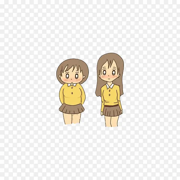 胖女孩和瘦女孩