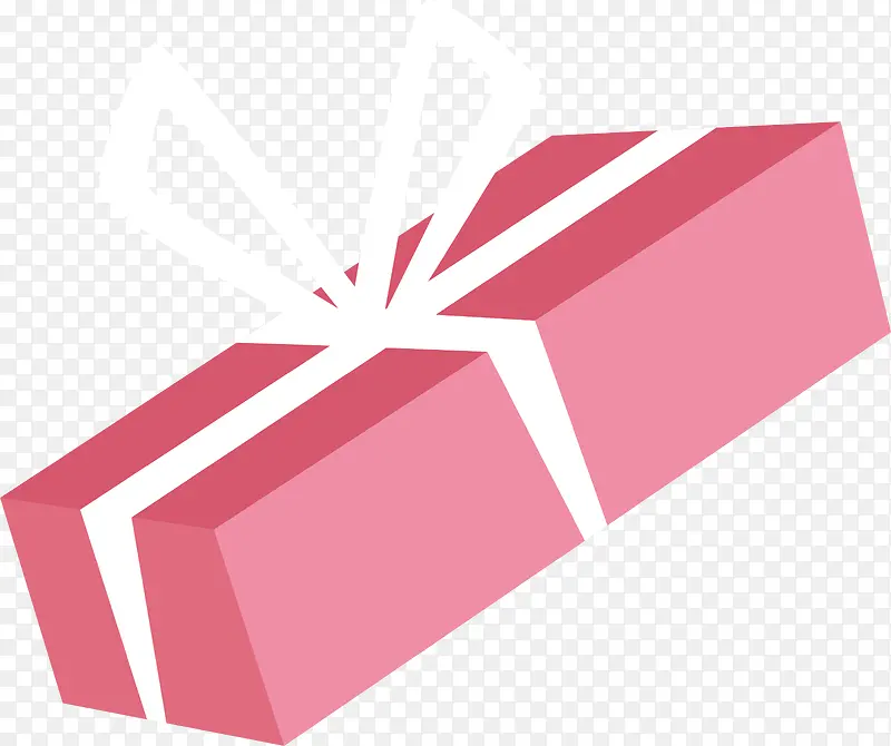 粉红色情人节礼物盒