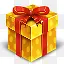 金色的礼物盒 icon