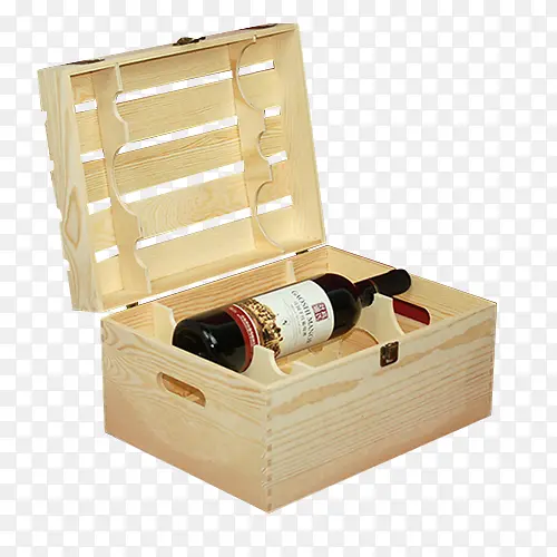 单个红酒木箱