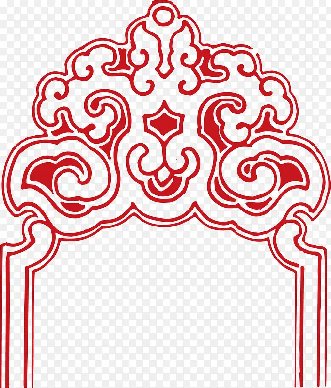 装饰的全新中式花纹