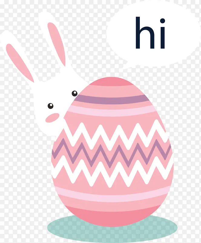 可爱复活节兔子彩蛋