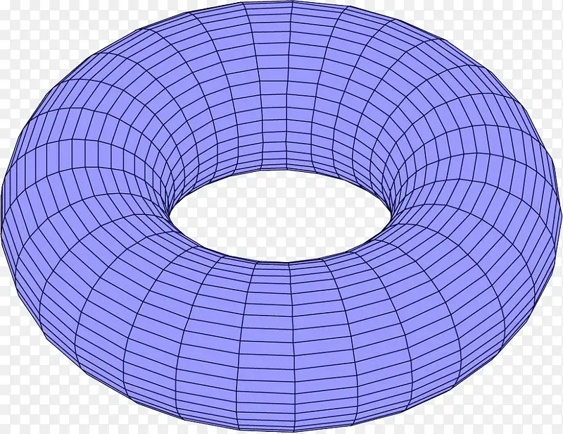 蓝色立体圆环网状图