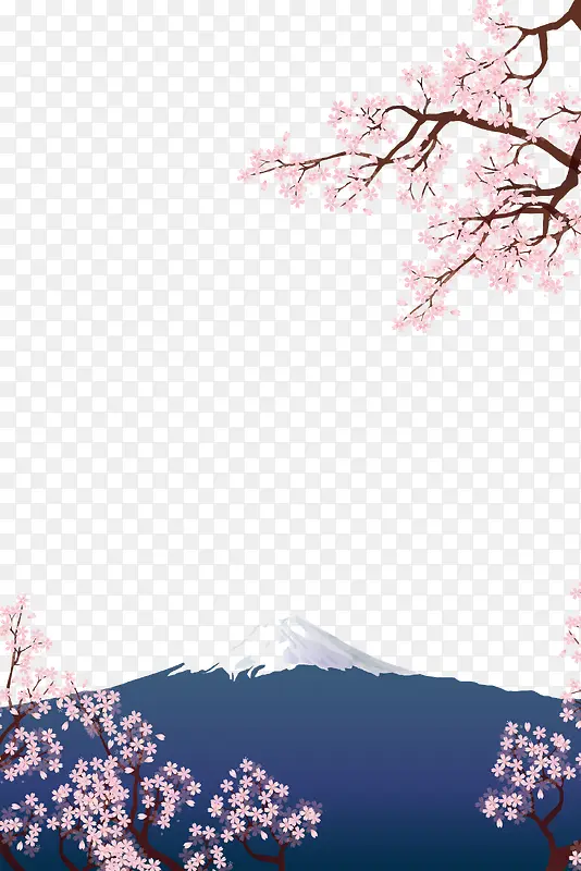 樱花富士山