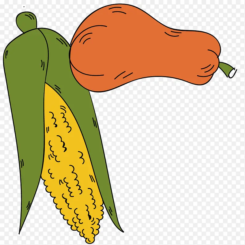 矢量艺术玉米食物