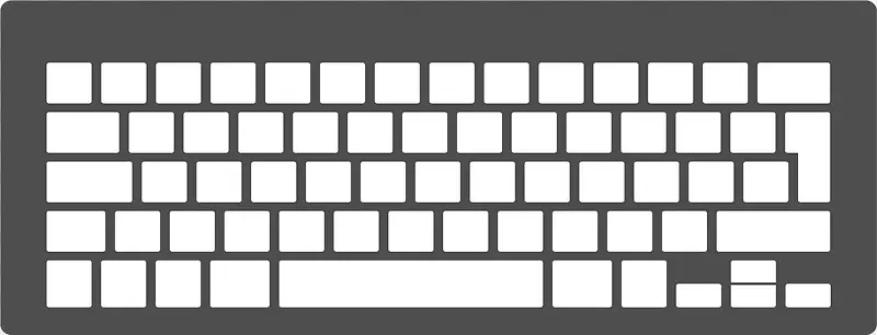 白黑矢量键盘图案