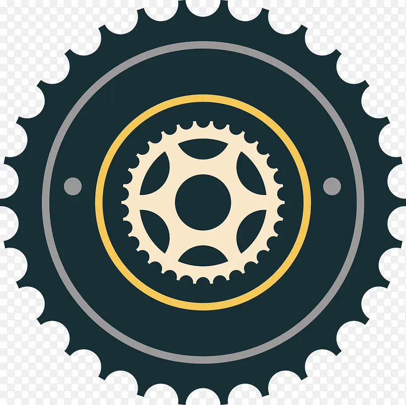 自行车齿轮专用指示图案