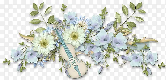 花枝上的小提琴