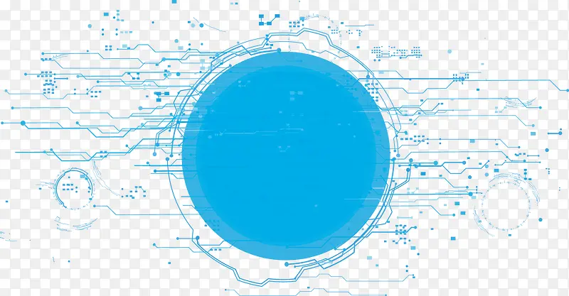 电子科技圆形图形