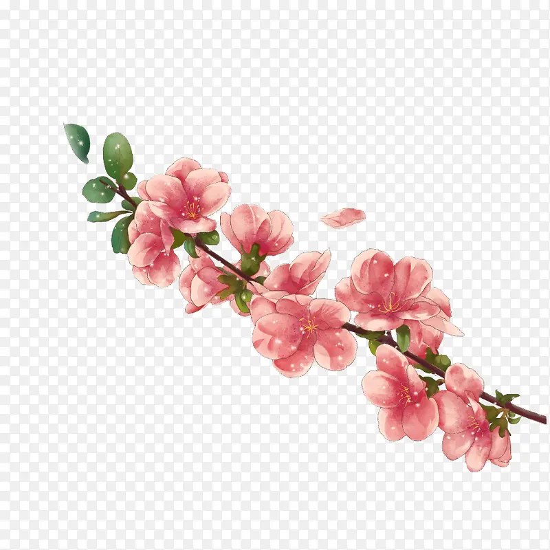 一束桃花