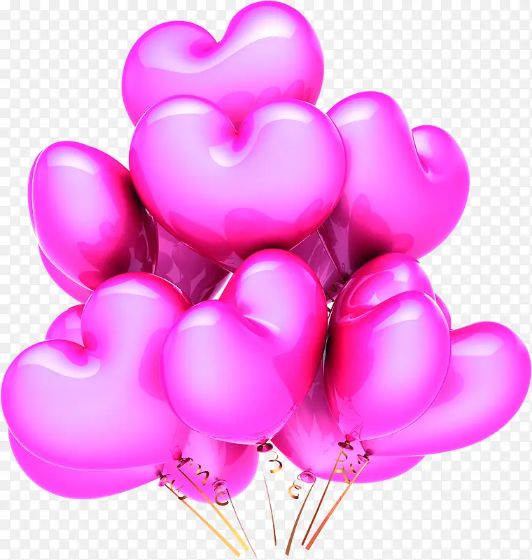 粉色气球实拍元素