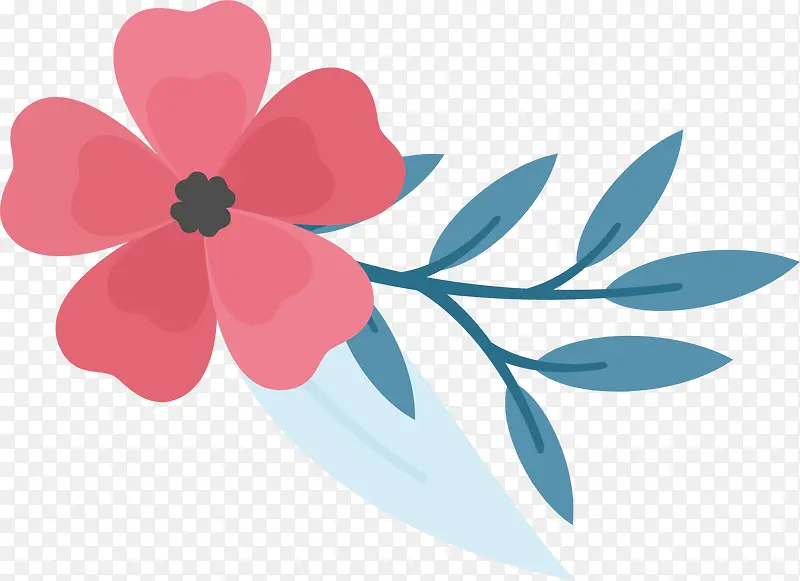 矢量图水墨梅花画