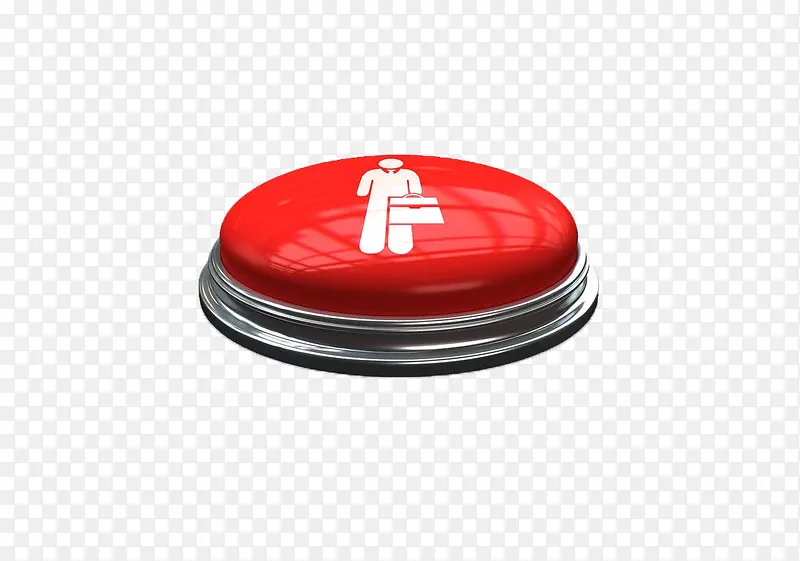 红色立体按钮