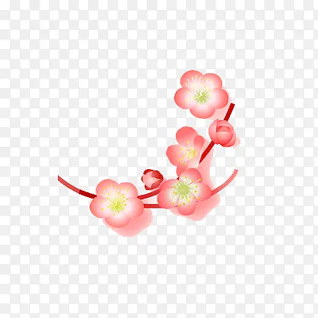 炫光桃花素材