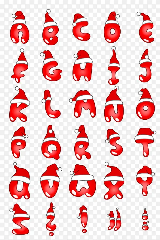 圣诞节英文字母