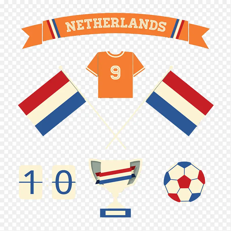 荷兰足球背景