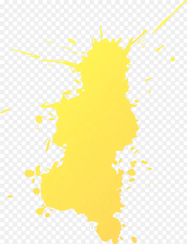 抽象黄色水花