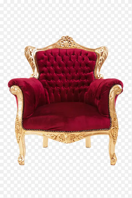 欧式红色沙发