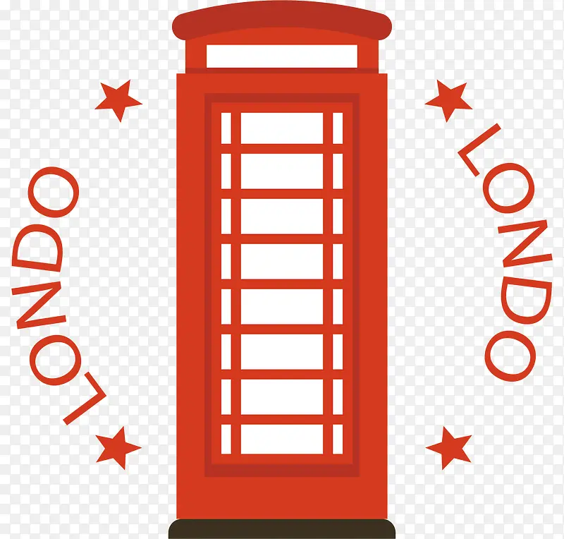 红色伦敦电话亭