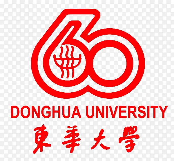 东华大学60周年图标