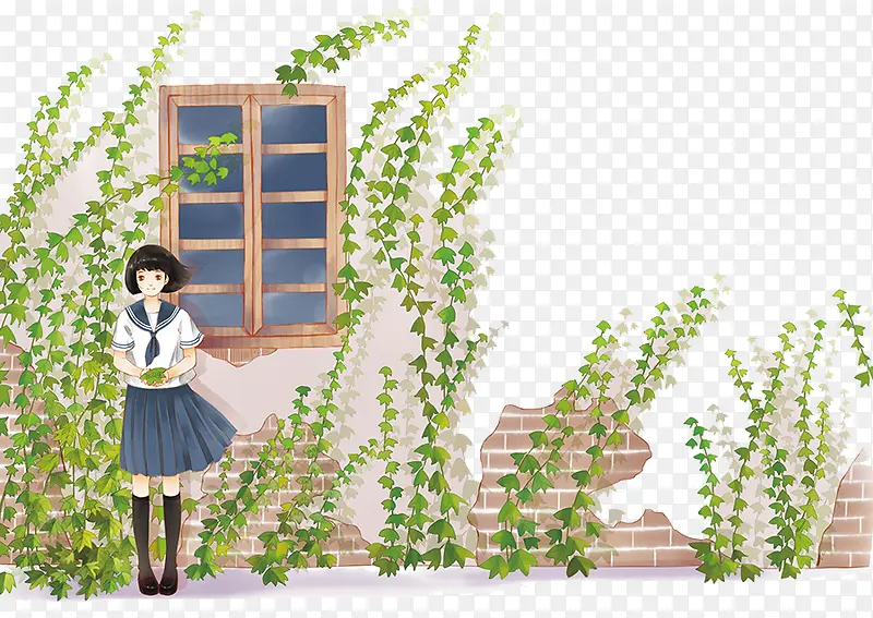 卡通手绘少女PNG图片素材下载_图片编号ymbpabjq-免抠素材网