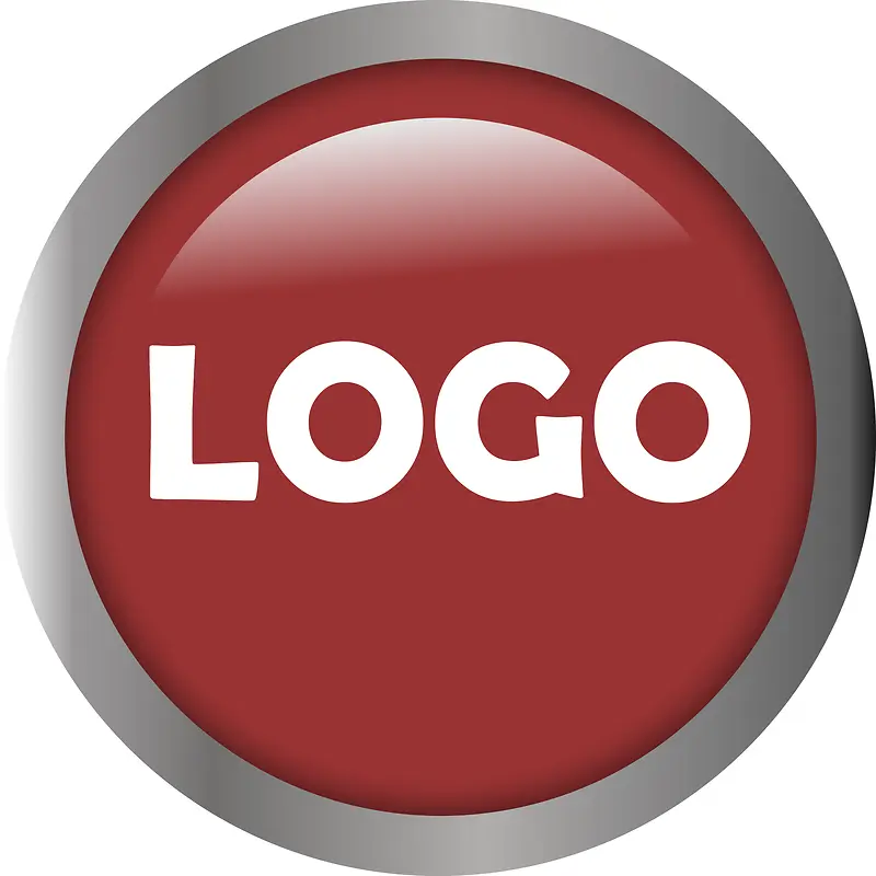 金属质感logo