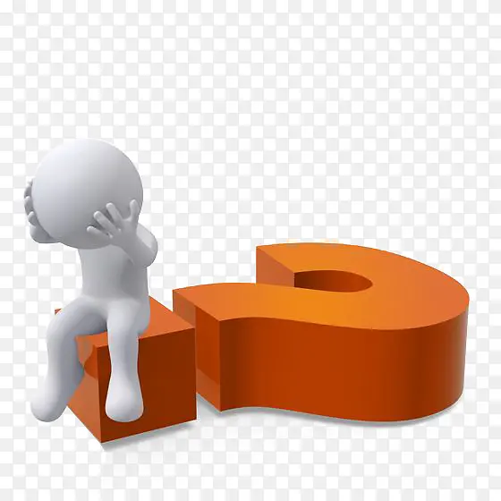 白色PPT素材思考的小人PNG图片素材下载_图片编号qgvxkljy-免抠素材网