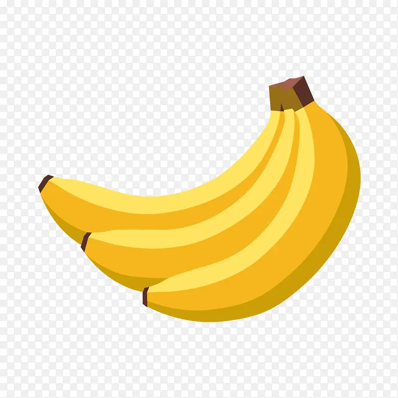 黄色香蕉卡通图标
