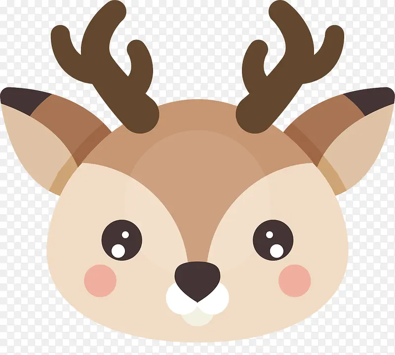可爱小鹿头像设计