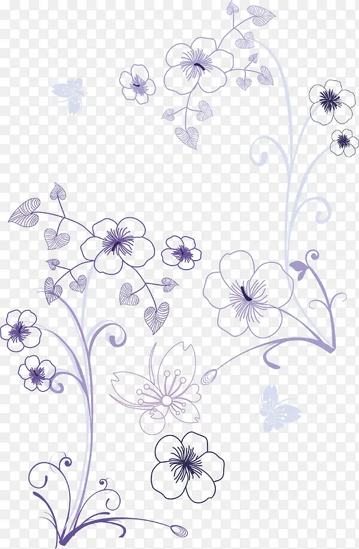 紫罗兰花纹
