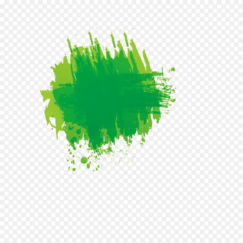绿色抽象画