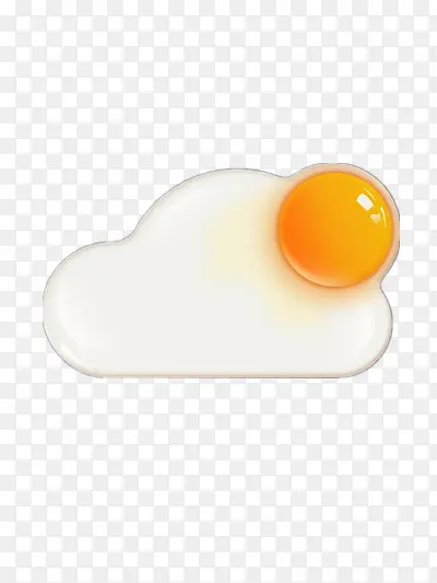 创意鸡蛋天气图标