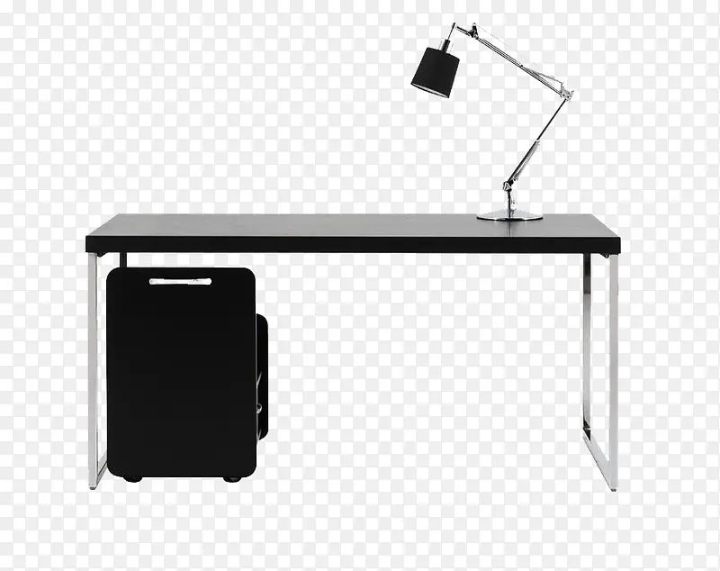 现代简约黑色书桌