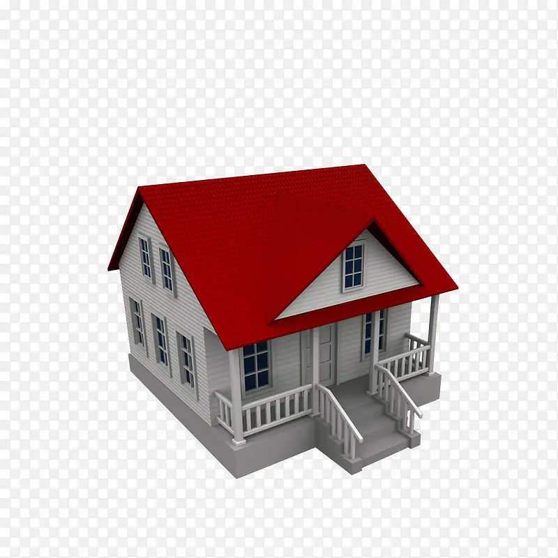 3D立体房子模型效果图素材