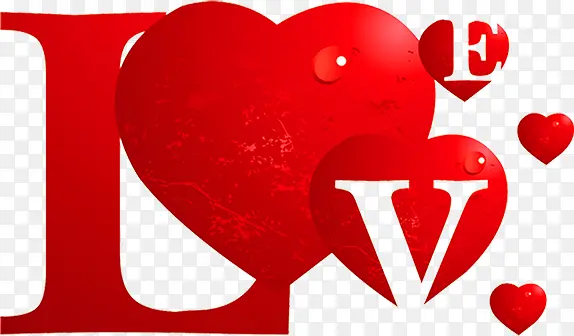 LOVE爱心变形字体